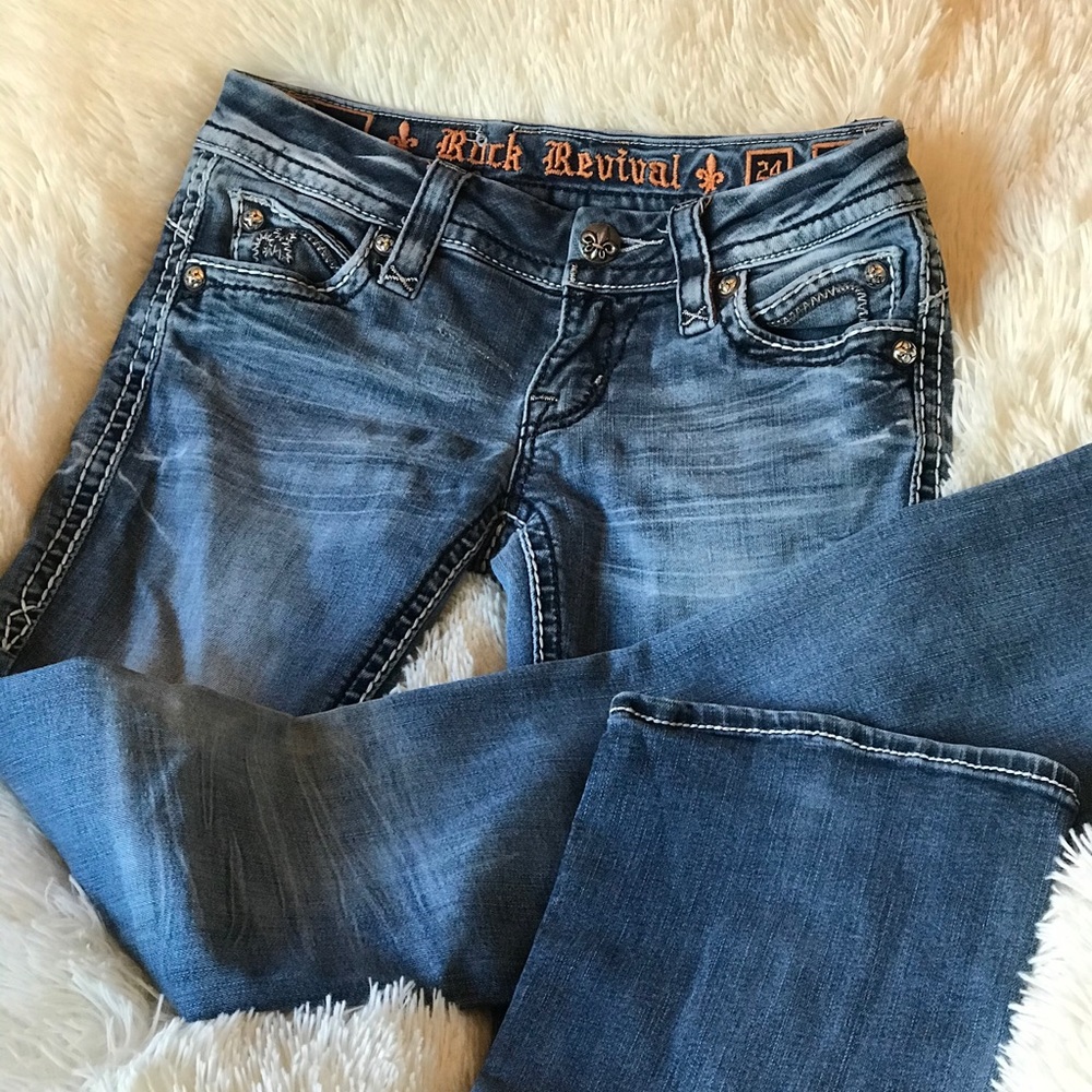 Rock Revival women’s boot cut jeans || size 24